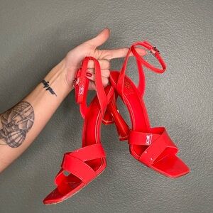 Vince Camuto Red Strappy Heels